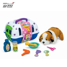 Pretend Play Set Kids Feeding and Grooming Play Toy Kit Pet Toys Dog for Kids